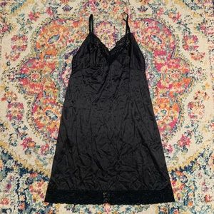Vintage Black Slip Dress